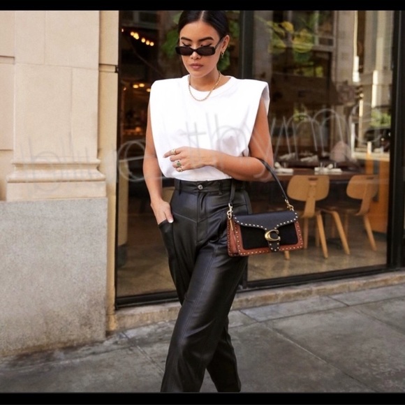 Zara Pants - Zara High Waisted Faux Leather Pants